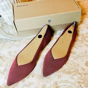 ***SOLD*** Rose Double Stitch Rothy’s Points